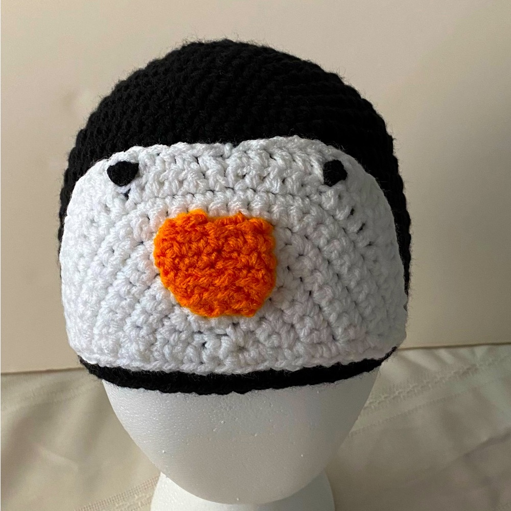 Child’s crocheted Penguin Hat